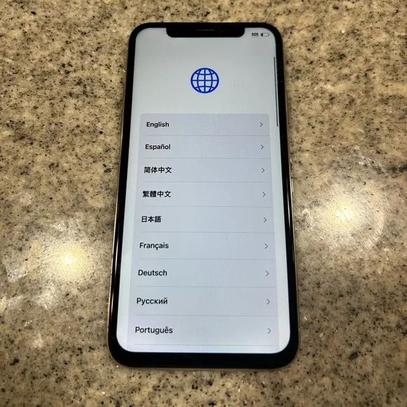 Unlocked iPhone X 256gb with case